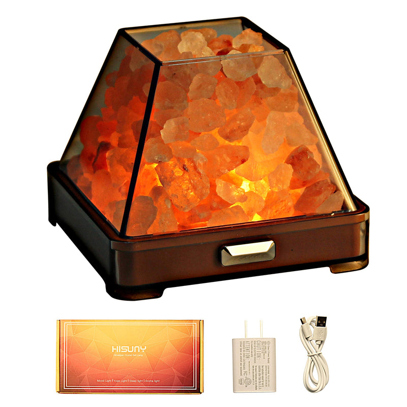 Touch Himalayan Salt Lamp with Smart Heating Essential Oil System, 6-Way Dimmable Mini USB LED Pink Natural Salt Rock Night Lamp for Home Decor Zen Gifts Salt Therapy Yoga Spa Meditation Aosta - NewNest Australia