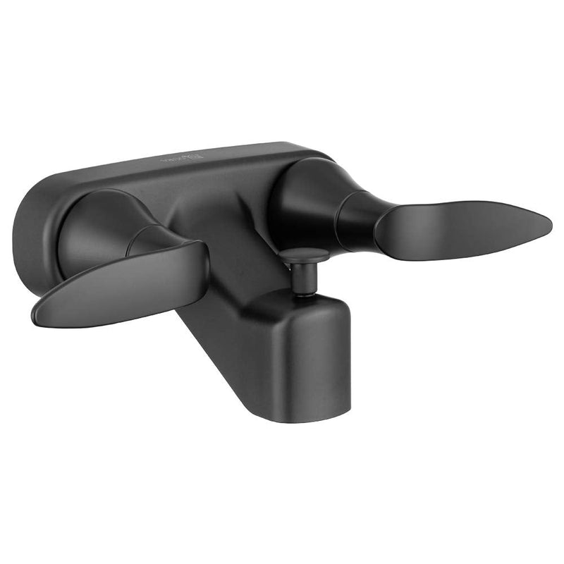 Dura Faucet DF-SA110LH-MB RV Tub, Shower Faucet Valve Diverter with Winged Levers (Matte Black) Matte Black