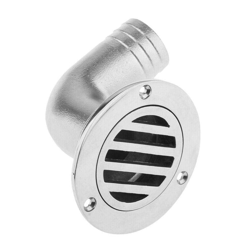 ISURE MARINE Boat Deck Drain Scupper 1-1/2"90 Degree Heavy Duty 316 Stainless Steel Floor Deck Drainage Cover