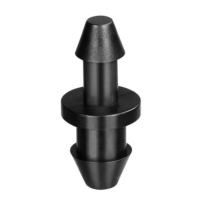 JAYEE 50 Pieces 1/4" Drip Tubing Fittings End Plug, 1/4 Inch Drip Irrigation Barbed End Closure for Home Garden Sprinkler Systems 50P-End Plug
