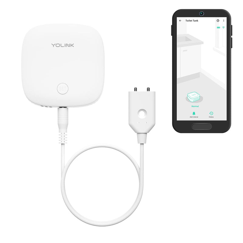 YoLink Water Leak Sensor 3, with Built-in Siren Up to 105dB, Compatible with Alexa and IFTTT - YoLink Hub Required Without Hub