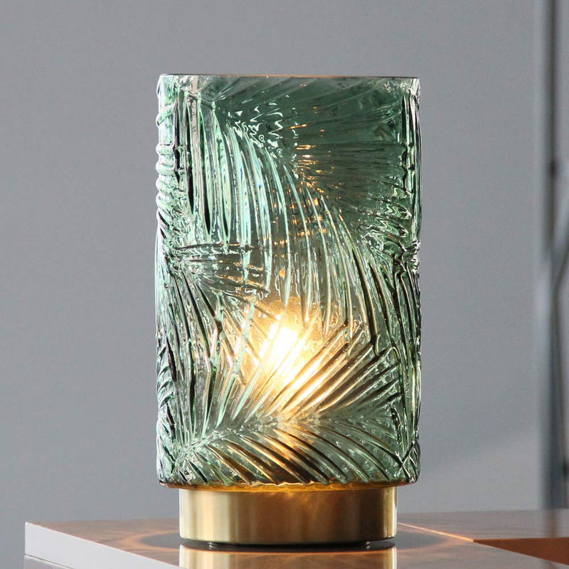 Battery Operated Table Cordless Lamps for Home Decor, Nightlight with LED Bulb with Timer, Decorative Lights for Living Room Bedroom Tabletop Entryway Centerpiece Gift(L Green) Big with Timer