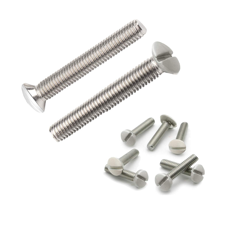 50 Pcs 3/4 Inch Long 6-32 Thread White Wall Plate Screws Outlet Cover Screws Switch Cover Screws Replacement Wall Plate Screws Electrical Screws
