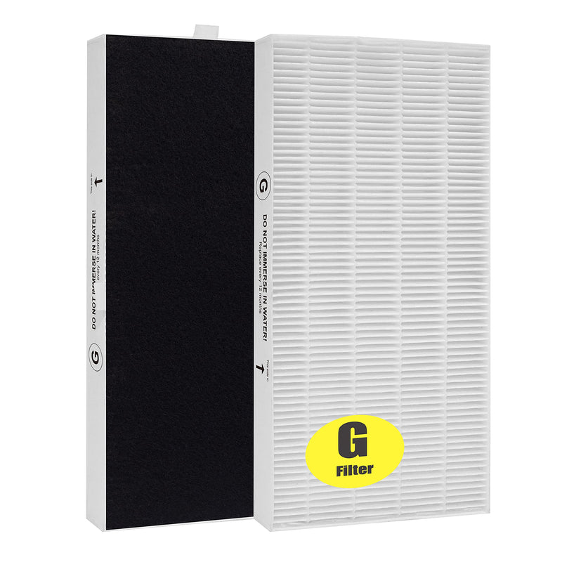 HRF-G True HEPA Replacement Filter, Compatible with Honeywell HPA020 HPA020B, HPA030 HPA030B and HPEAClean HPA075/080 Series and HPA175/180 Series Air Purifier, Part Number HRF-G1 HRF-G2, 2-Pack