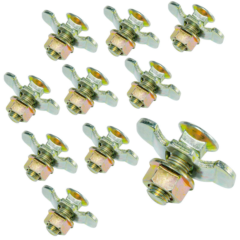 L Track Fittings Accessories Bolts Threaded Double Stud Lug 10 Pack