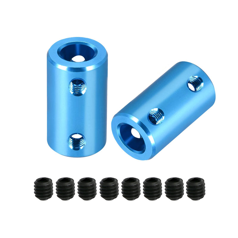 Aopin 5mm to 7mm Rigid Couplings Set Screw Shaft Stepper Motor, Length 25mm / 1" Motor Coupler Connector Rigid with Screw for 3D Printer, RC Robot, Car Model Shaft, CNC Machine, DIY Encoder 2 Pcs 5 to 7