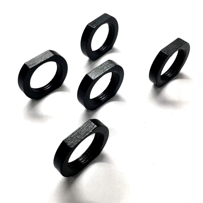 Jam Nut 1/2x28,5/8x24 Steel Black 5 Pack (5/8x24) 5/8x24