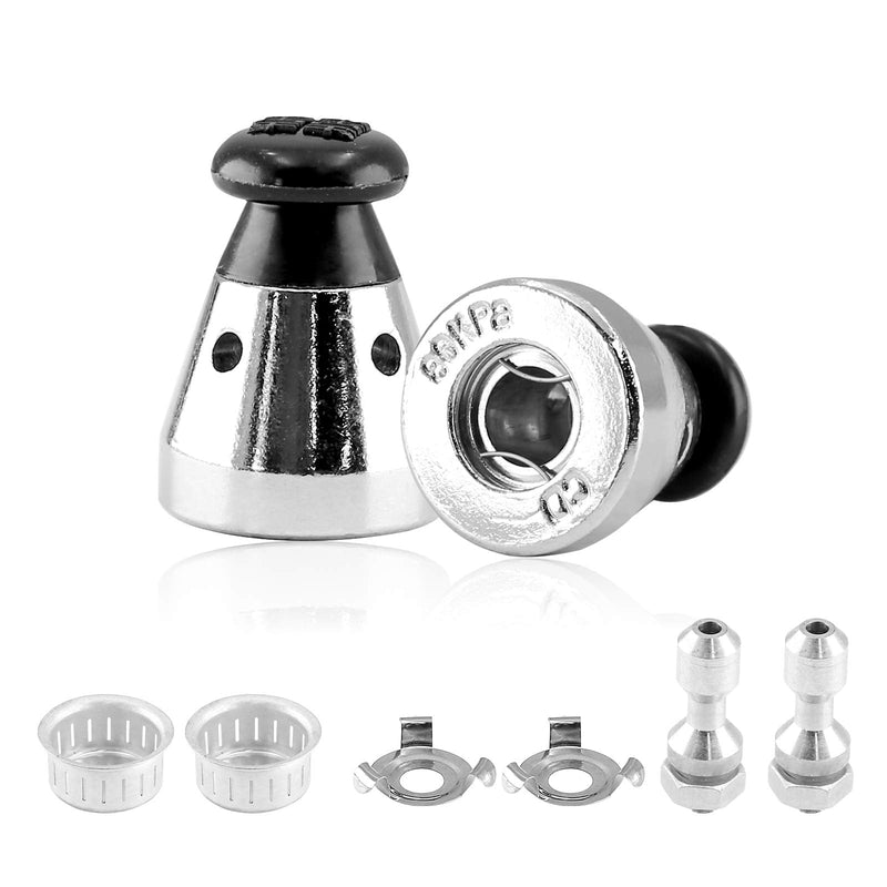 2PCS Universal Pressure Cooker Relief Jigger Valve with Exhaust Rod, Safe and Anti-blocking, Regulator Weight Pressure Control 80KPA