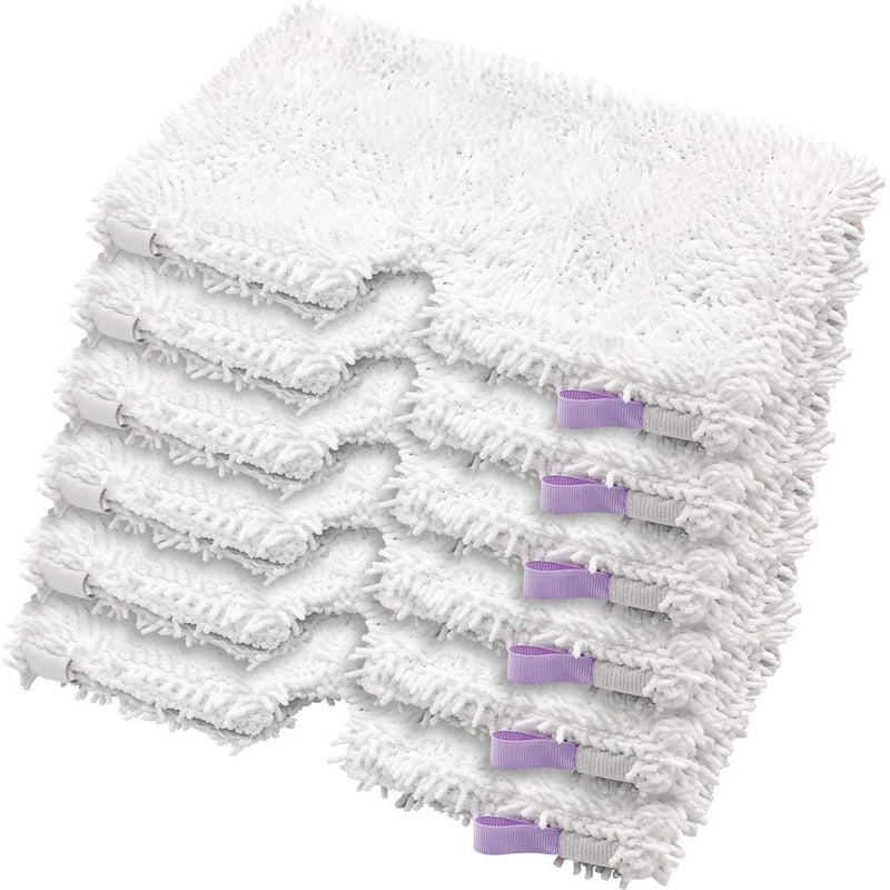 Replacement Steam Mop Pads for Shark Steam Mop Pads Compatible with S3500 Series S3501 S3601 S3550 S3901 S3801 SE450 S3801CO S3601D Steam Pocket Mop (6-Pack) White