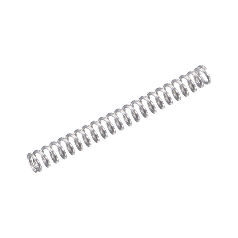uxcell Compression Spring,304 Stainless Steel,2mm OD,0.3mm Wire Size,9mm Compressed Length,15mm Free Length,3.9N Load Capacity for Home Projects, Silver Tone, 10pcs 15mm