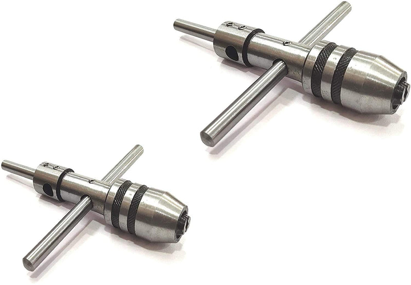 T Type Tap Wrench Pilot Spindle Set of 2 Piece 1/16" to 1/4" & 1/4" to 1/2" I Tapping -Threading - Reaming I Made In India