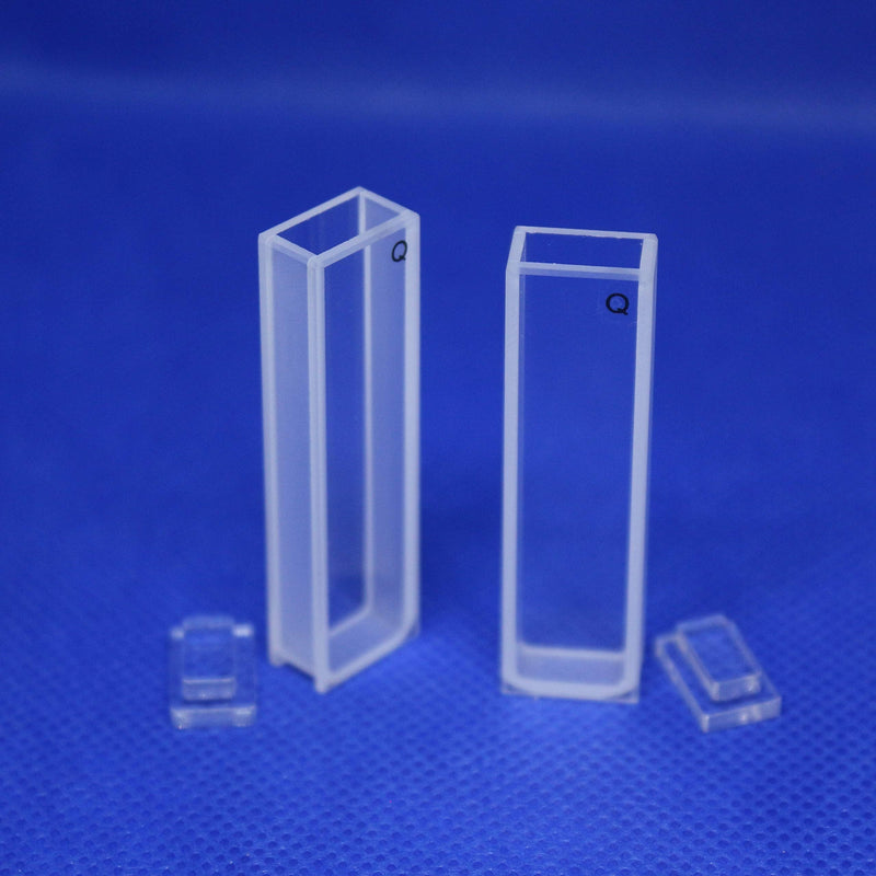 UV Quartz 5mm Cuvette for Spectrophotometer (2pcs) Quartz Cuvette/Cell 5mm(Pathlength: 5mm; Volume: 1.7ml; Spectral Range: 190-2500 nm)
