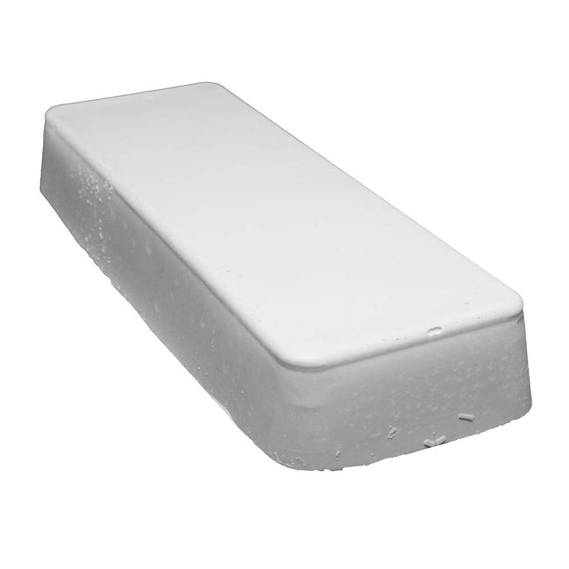 Benchmark Abrasives Buffing Compound for Polishing Removing Scratches on Soft Metals Aluminum Gold Silver Copper Ferrous Non-Ferrous Materials, 1 Pound Bar (White Rouge) White Rouge