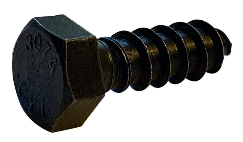 Small Parts 5024LB 1/2" x 1-1/2" Hex Lag Screw Gimlet Point Black Oxide (Pack of 10)