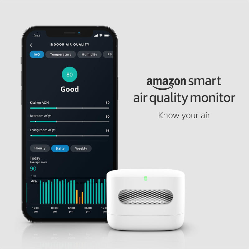 Amazon Smart Air Quality Monitor – Know your air, Works with Alexa Smart Air Quality Monitor only