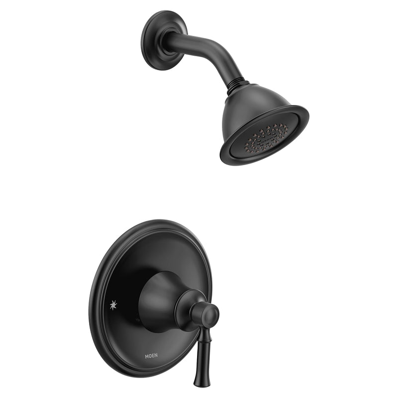 Moen Dartmoor Matte Black Posi-Temp Bathroom Tub Faucet Trim Only Kit, T2182BL