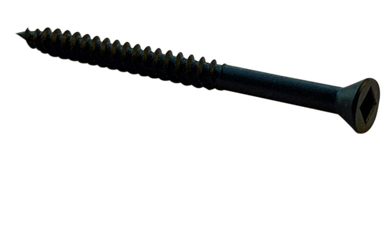 Small Parts 0616YQFT #6-18 x 1" Square Drive Trim Head Drywall Screw Fine Thread Black Phosphate (Pack of 100)