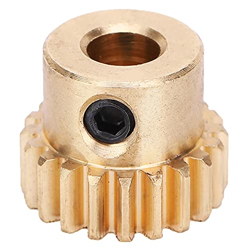 Eujgoov Spur Gear, 4304?0006?0020 Brass 30 Teeth Gear 6mm Round Hole 0.8 Modulus Industrial Robot Parts