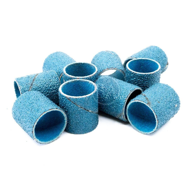Benchmark Abrasives 3/4” x 1” Zirconia Sanding Bands, Spiral Bands Rotary Sander Attachment for Drill & Die Grinder, Metal Polishing Sanders for Woodworking - Sander Tool (10 Pack), 60 Grit