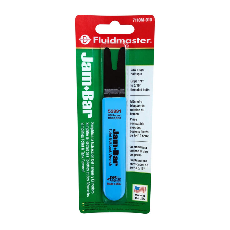 Fluidmaster 7110M-010-P8 Jam-Bar Toilet Tool, Blue