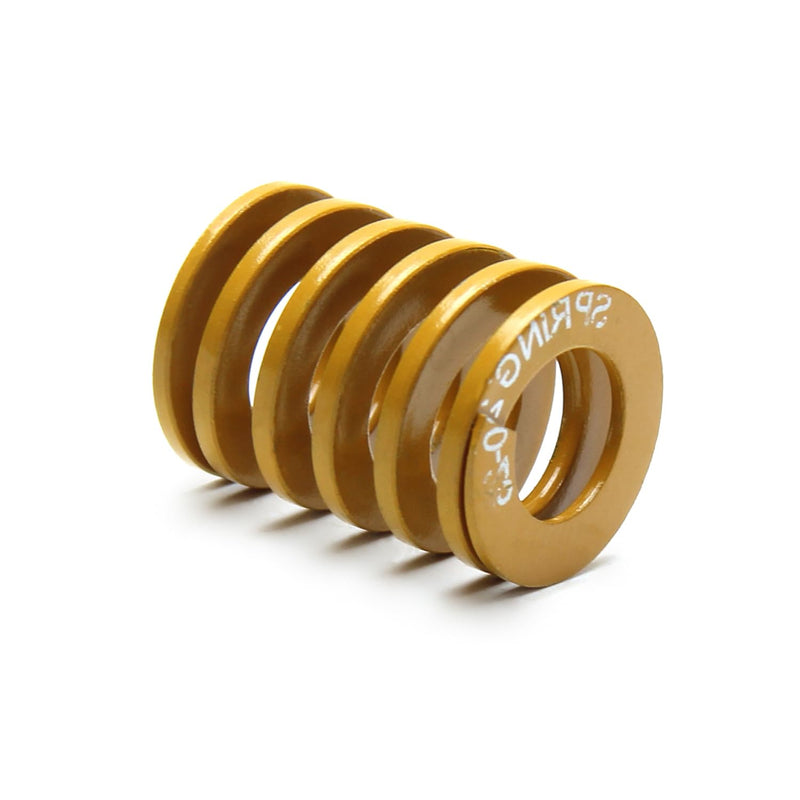 Yinpecly 3D Printer Die Spring 20mm OD 10mm ID 25mm Long Spiral Stamping Light Load Compression Mould Die Spring Yellow 1PC 20-10-25mm 1