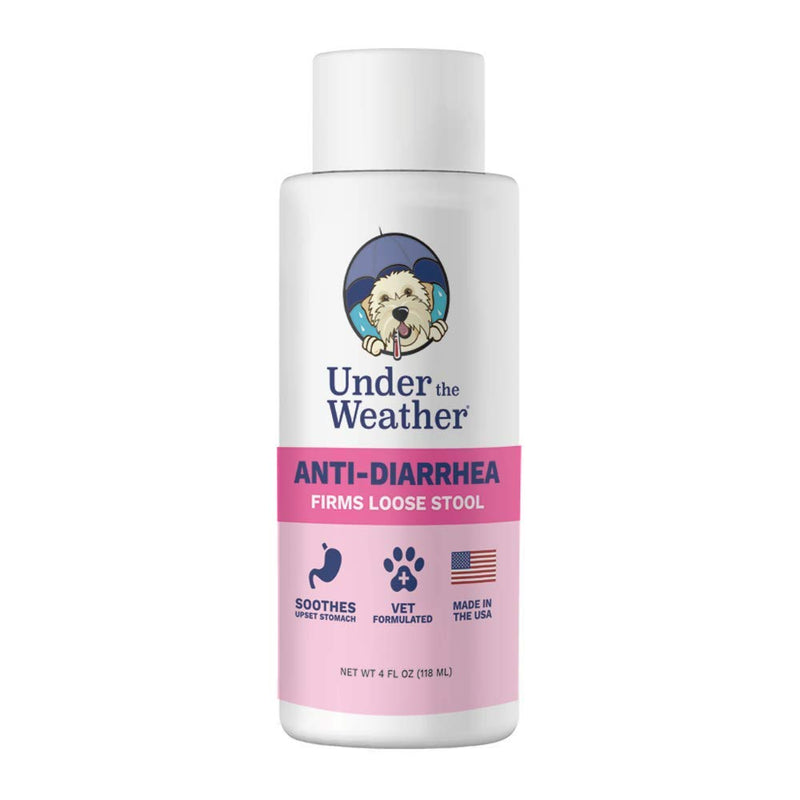 Under the Weather Anti-Diarrhea Liquid - Dog Anti Diarrhea Medication (4 oz Bottle) - PawsPlanet Australia