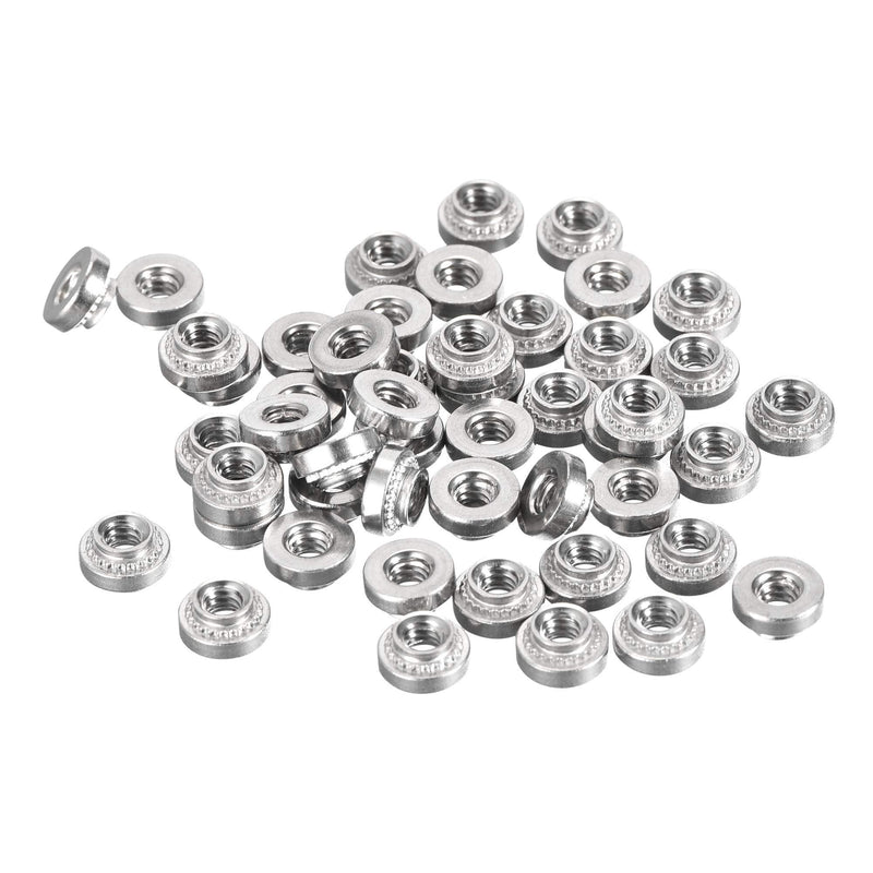 uxcell Self -Clinching Nuts,#4-40 x 0.12-Inch Stainless Steel Rivet Nut Round Head Steel Metal Sheet Mounting Hardware Fastener 50pcs #4-40x3.05mm