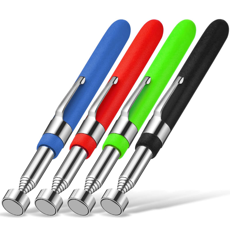 Geiserailie 4 Pcs Telescoping Magnet Pickup Tool Extendable Magnetic Sticks Pick up Grab Tool for Men Practical Gifts for Men, Dad, Boyfriend, Valentine's Day, Father's Day, Birthday Gifts(5 lb) 5 lb
