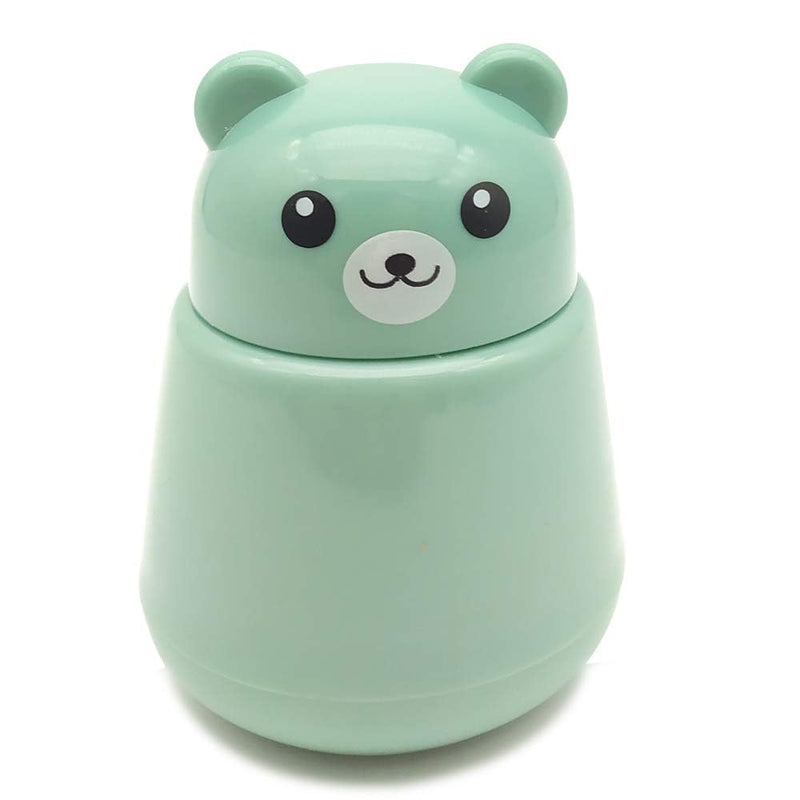 CoaGu Bear Pill Crusher for Elderly - FDA-Compliant Fine Powder, BPA-Free ABS, Easy Grip & Clean, Leakproof Portable Medicine Grinder Green