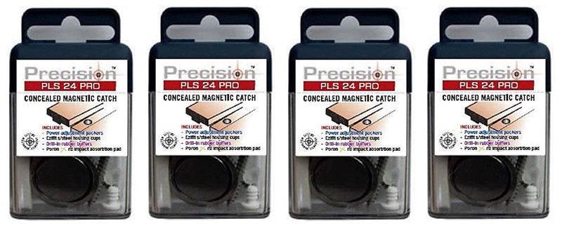 Precision Lock PLS-24 PRO Concealed Magnetic Catch (Fоur Paсk)