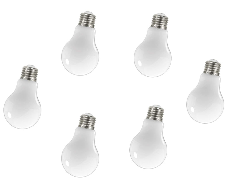 Satco S12420-8.2 Watt LED A19 Soft White Bulbs - 6