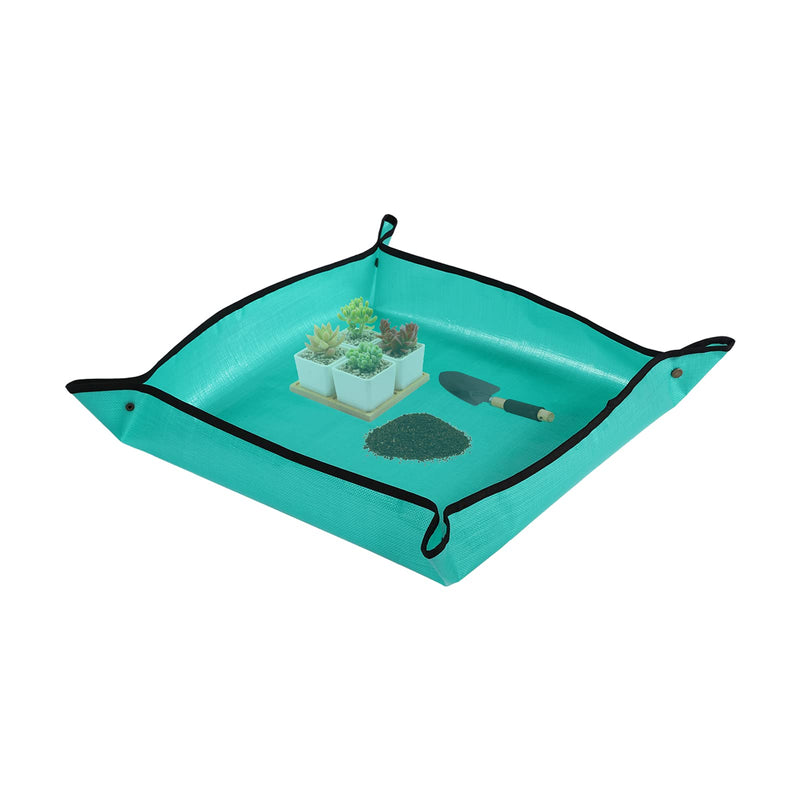 PE Plant Repotting Mat Waterproof, Indoor Succulent Potting, Portable Gardening Transplanting Mat,26.8x26.8 Inch Poly Ethylen(PE) 1S(26.8" x 26.8")