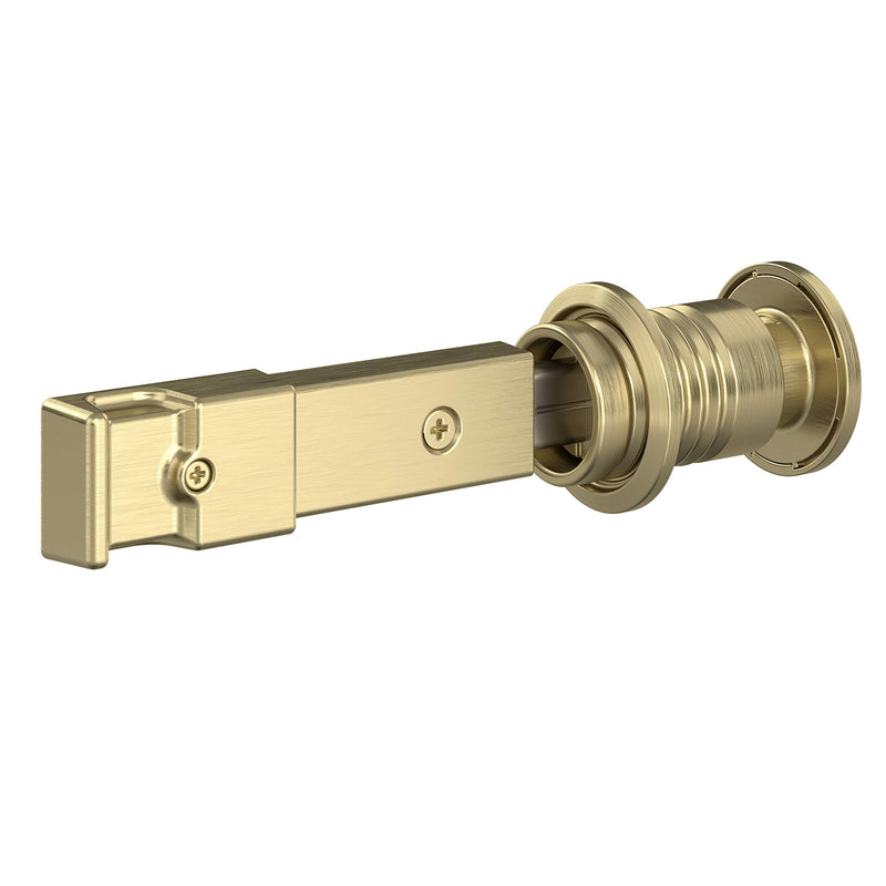 National Hardware N700-152 Barn Door Lock, Brushed Gold, 5" x 1-1/4" x 3/4" 1 Count (Pack of 1)