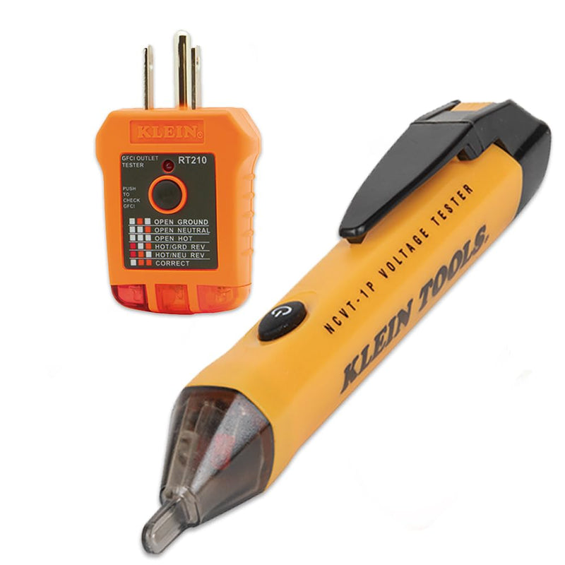 Klein Tools 80025 Outlet Tester Kit with GFCI Tester and Non-Contact Voltage Tester, 2-Piece DEVICE