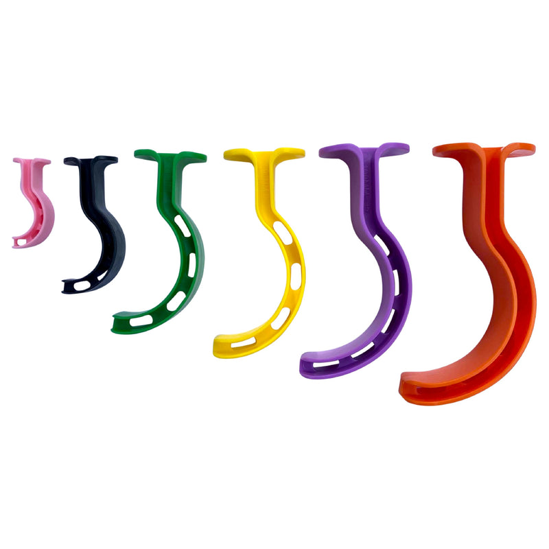 Kemp USA Berman Oral Airway 6 Piece Kit, OPA Kit, Color Coded, Dual Channel with Reinforced Bite-Block