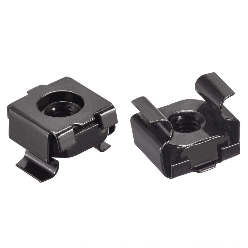 uxcell Snap-in Cage Nuts - M4 x 0.7mm Carbon Steel Metric Nut for Server Shelve Cabinet 25pcs