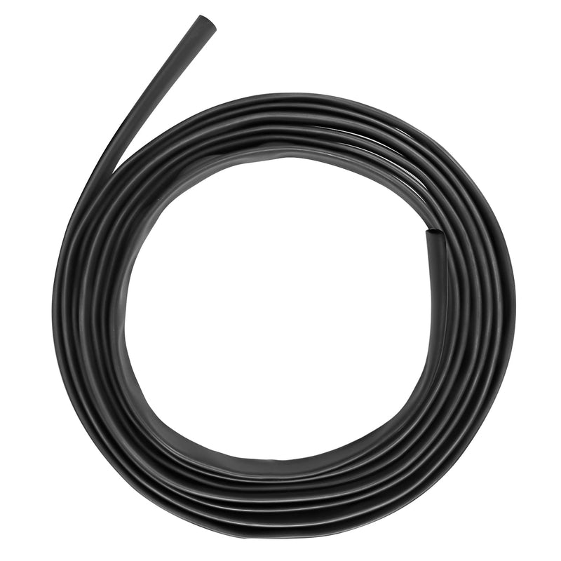 XHF UL 1/2 Inch 10Ft 3:1 Waterproof Heat Shrink Tubing Roll Marine Grade Adhesive Lined Heat Shrink Tube, Insulation Sealing Oil-Proof Wear-Resistant Black (12.7mm(1/2"))-10ft