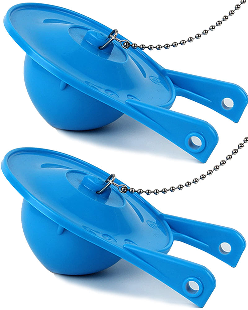 Toilet Flapper Replacement kit 3 inch (2 Pack) for TOTO Toilet Flapper 3'' Easy to Install with Stainless Chain & Rubber fit 3-inch Flush Valve Toilet for G-Max, THU499S, THU331S, THU175S & 2021BP 2 Flappers