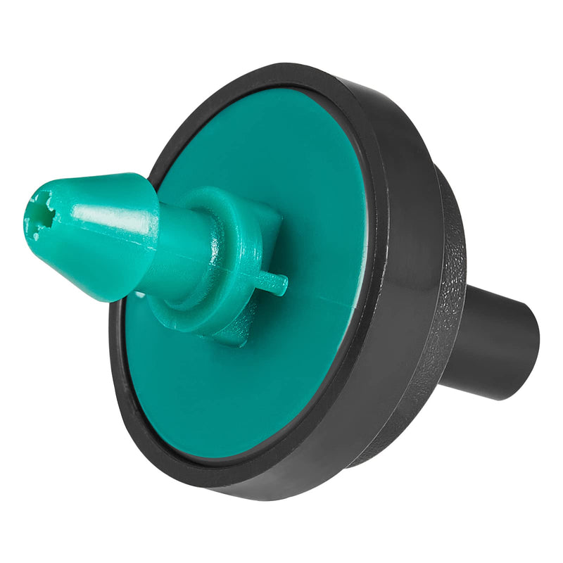 2 GPH Irrigation Drippers & Drip Emitters Maintain Constant Flow, 2 GPH Pressure Compensating Drippers, 2 GPH Inline Drippers & Drip Irrigation Emitters, 50 Per Bag, Green/Black