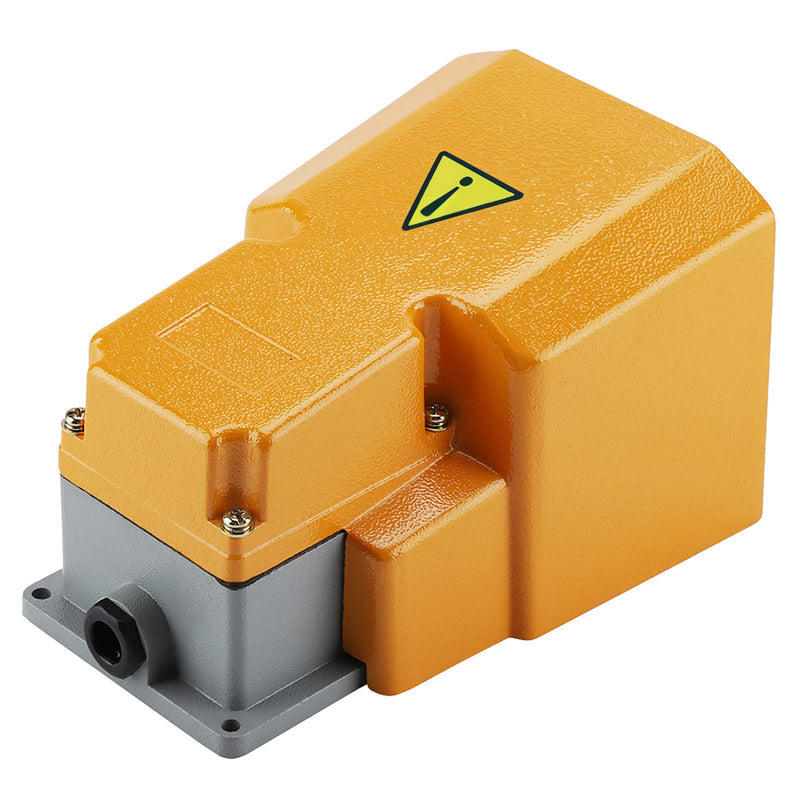Foot Switch, Foot Operated Pedal Controller Power Switch Foot Pedal On/Off Switch with Guard Size Approx 21.5 x 15 x 12.5cm, Switch Socket