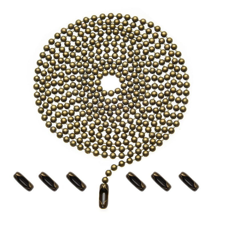 Pull Chain Extension for Ceiling Fans and Light Fixture, 59-inch Long with 6 Matching Connectors (Bronze) Bronze