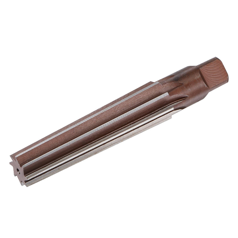 uxcell MT4 Morse Taper Reamer H8 Accuracy Alloy Tool Steel 8 Flutes Straight Shank Finish Hand Reamer Cutter Milling Tool Conical reamer for Bore Machining