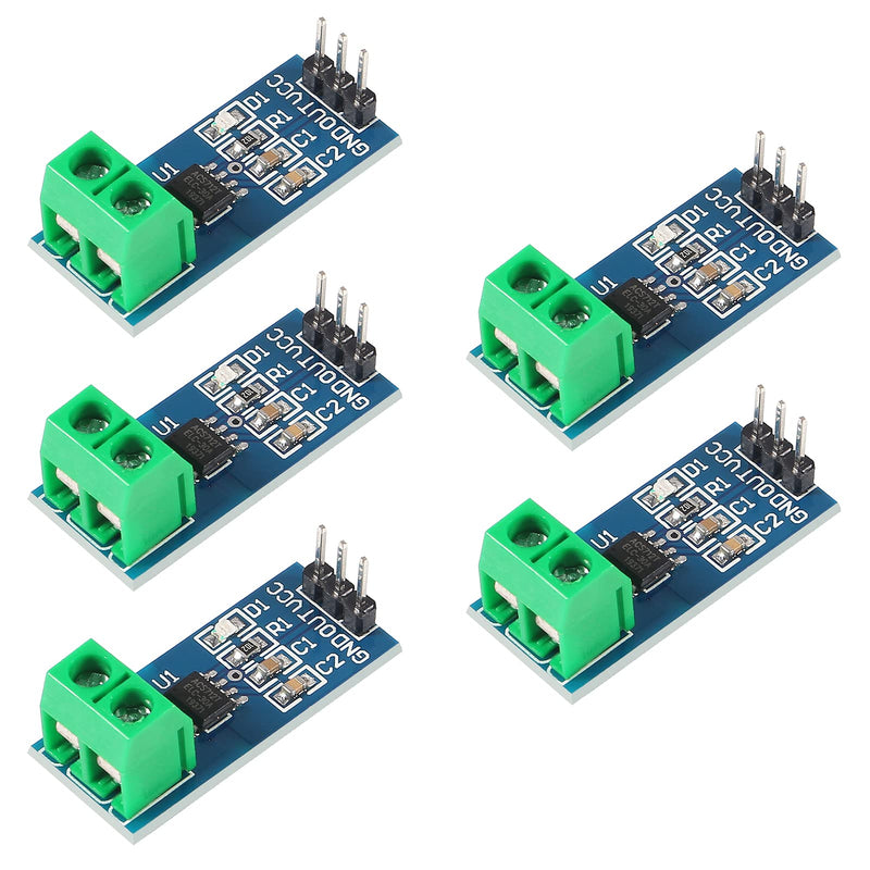 5pcs ACS712 30A Range Current Sensor Module Detector ACS712ELC 5A 20A 30A Amps Amperage (5A)