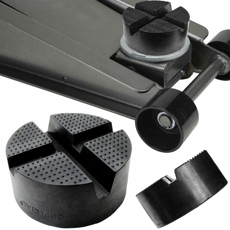 DIY Car Universal X-Slot Jack Pad Rubber Frame Rail Adapter Protector Pinch Weld Side Car Lifting Anti Slip Design Floor Support 10x4.7cm Trolley 1Pcs