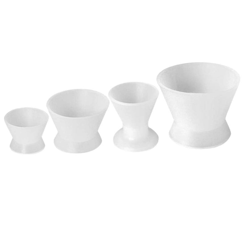 Healifty Dental Silicone Mixing Cup Lab Rubber Mixing Cup Self Coagulation Practical Dental Oral Cup