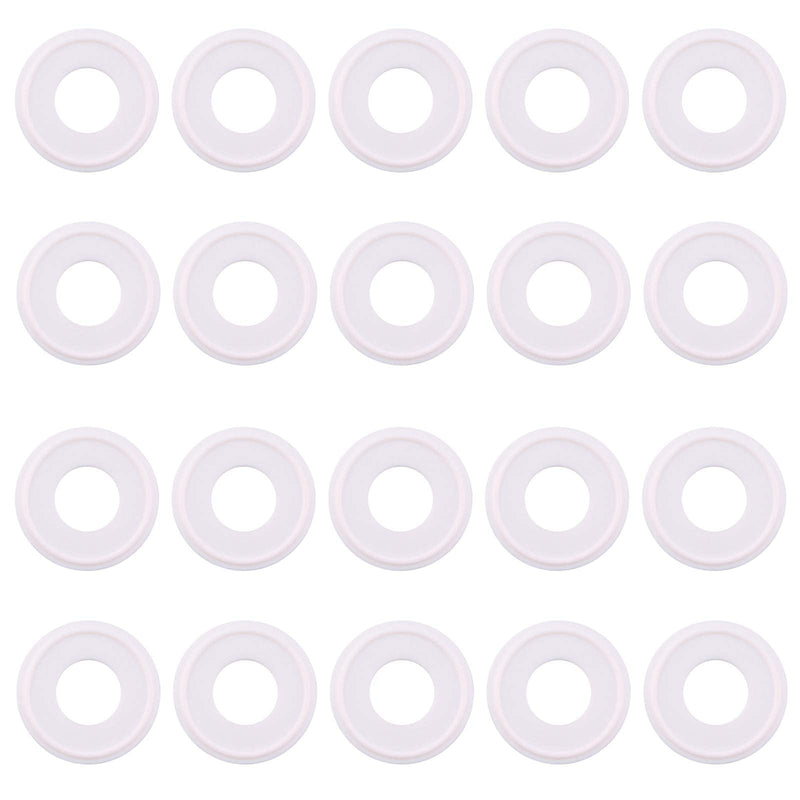 DERNORD White PTFE (Teflon) Gasket Tri Clamp O-Ring - 1 Inch (Pack of 20) Pack of 20