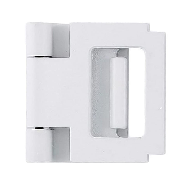 Door Lock for in-Swinging Doors, Home Security Latch Device, Childproof, Easy to Install (White) White