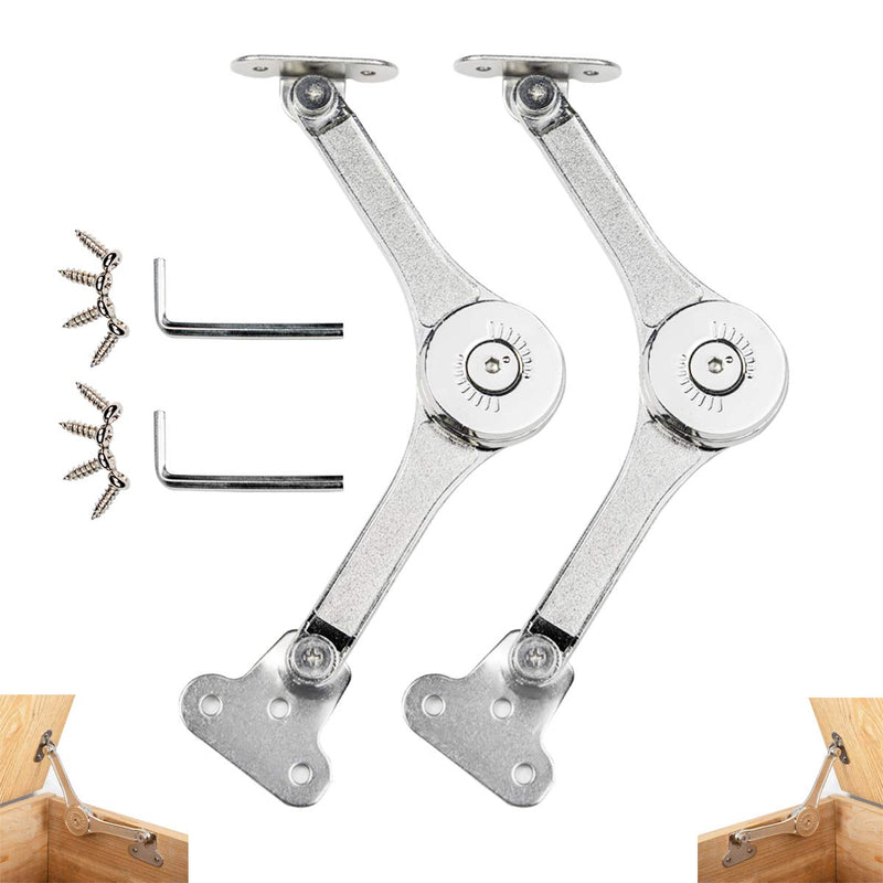 Toy Box Hinges Soft Close Hinges Heavy Duty, for Chest Toy Box,Lid Stay Support 50lb/2pcs (APFFSY)
