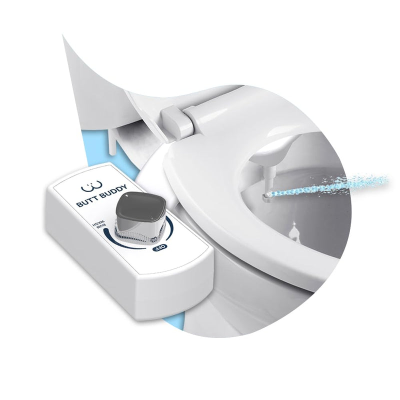 Bidet Toilet Attachment – A Non-Electric Self Cleaning Fresh Water Sprayer with Adjustable Water Pressure Nozzle & Easy Home Installation (Self Nozzle Cleaning | Gentle Wash)