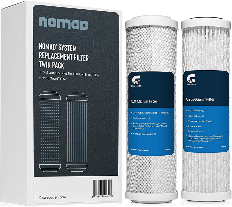 CLEARSOURCE NOMAD REPLACEMENT FILTER TWIN PACK